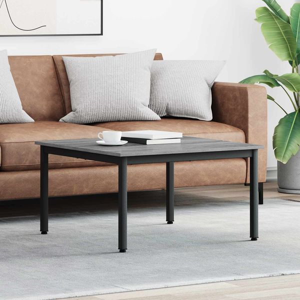 vidaXL Couchtisch Graues Sonoma 80 x 80 x 45 cm Holzwerkstoff 892581