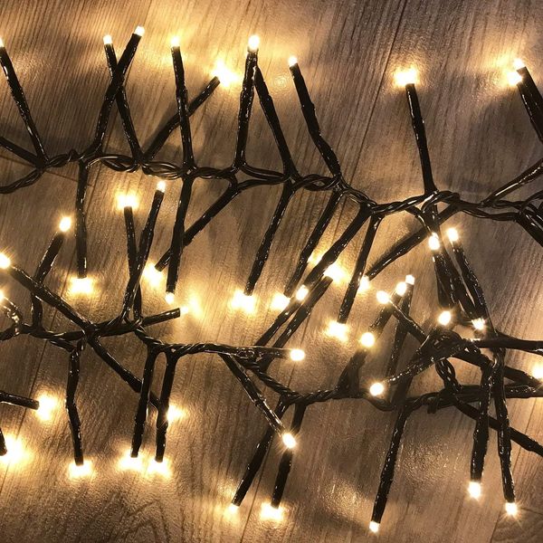 700er Cluster-Lichterkette LEDs Innen und Außen warmweiß