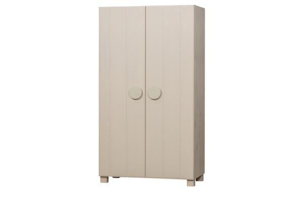 Kleiderschrank Noah aus Kiefernholz, Beige