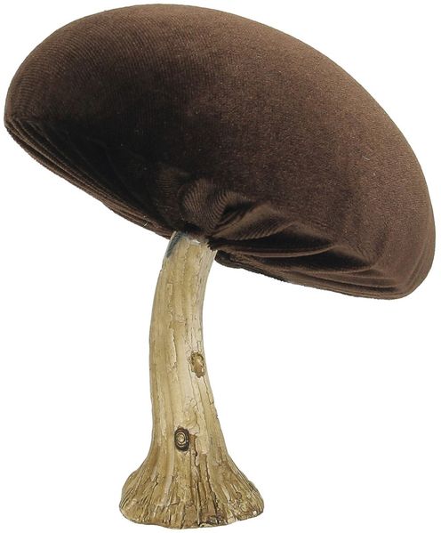 Dekoria Deko-Figur Velvet Mushroom 12 cm brown