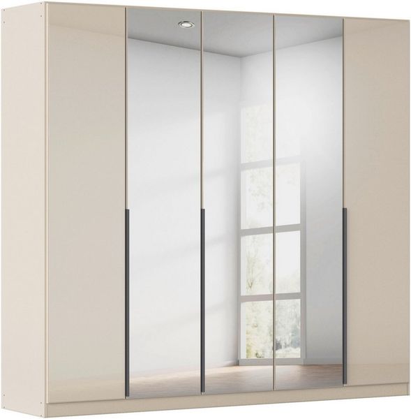 OTTO home Drehtürenschrank Kleiderschrank Kleiderschränke Schrank Garderobe AGORDO mit Glasfront (in zwei Griff-Farben, Breiten 91-405 cm) durchdachte Innenausstattung, in 8 Breiten und 2 Höhen MADE IN GERMANY