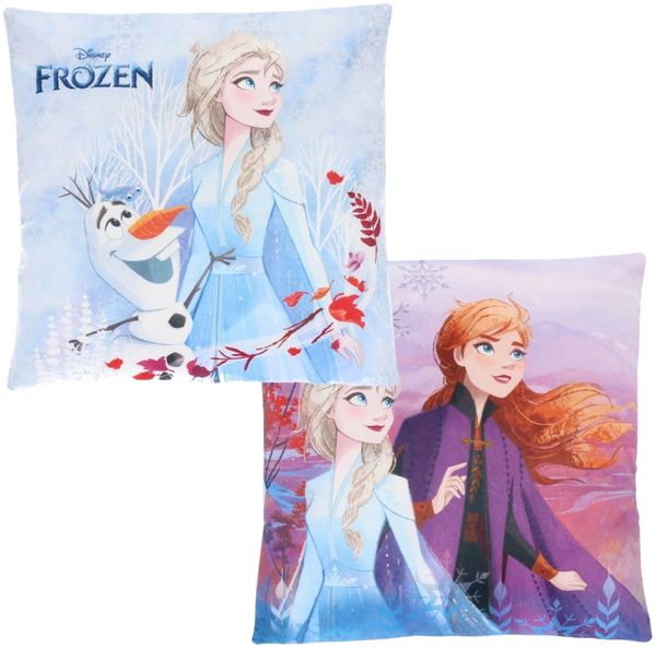 Disney Frozen 1 Stück Kuschelkissen aus Polyester Mehrfarbig 38 x 38 cm für Bett und Sofa
