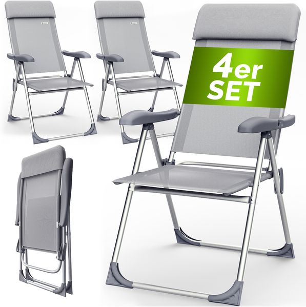 Casaria Gartenstuhl Atmungsaktiv Verstellbar