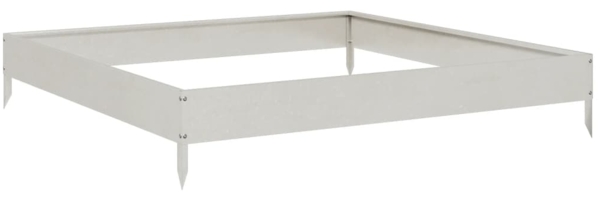 vidaXL Hochbeet 100x100x18,5 cm Edelstahl 851014