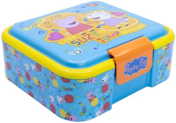 Peppa Pig Lunchbox Kinder Brotdose mit 3 Fächern Pausenbox