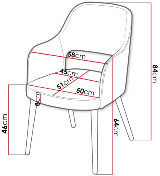 Polsterstuhl K85 R, Holzfarbe: Buche, Farbe: Magic Velvet 2201 Bild 3
