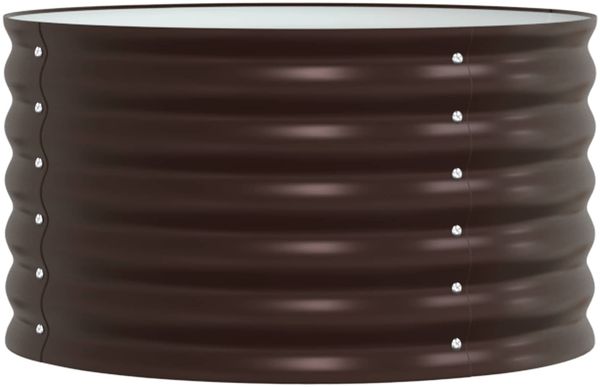vidaXL Hochbeet Braun 80 x 80 x 44 cm Stahl 42008141 Bild 5
