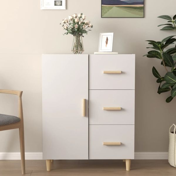 vidaXL Sideboard Weiß 69,5 x 34 x 90 cm Holzwerkstoff [812168]