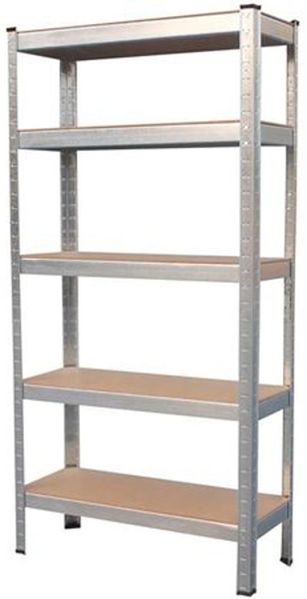 Juergen Westerholt Schwerlastregal, Stahl / MDF silber, 172 x 75 x 30 cm