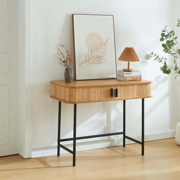 Konsolentisch Tvedestrand 100x50x76 cm Holzfarben [en. casa]