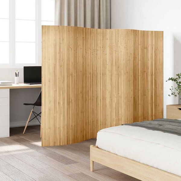 vidaXL Raumteiler Bambus Breite 250 cm Höhe 165 cm Natur 247197