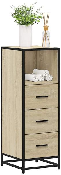 vidaXL Badschrank Sonoma-Eiche 35x37,5x100 cm Holzwerkstoff 849250