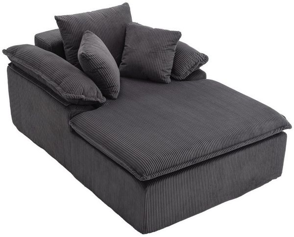 ANYSUN Relaxsessel Cord-Schlafsofa,Loungesessel,Gästebetten,Loungesofa (Bequemes Einzelsitz-Bodensofa, mit 2 Kissen,Lesesessel bequem), Perfekt für Wohnzimmer, Schlafzimmer, Jugendzimmer, Gästezimmer