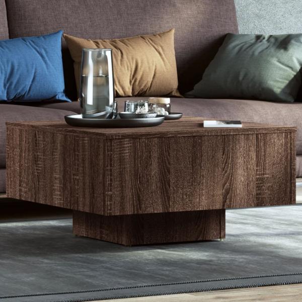 Couchtisch Braun Eichen-Optik 90x60x31 cm Holzwerkstoff [815839]