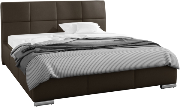 99rooms Jayden Polsterbett ohne Bettkasten 120x200 cm Velours Jasmine Braun Bild 2