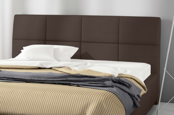 99rooms Jayden Polsterbett ohne Bettkasten 120x200 cm Velours Jasmine Braun Bild 4