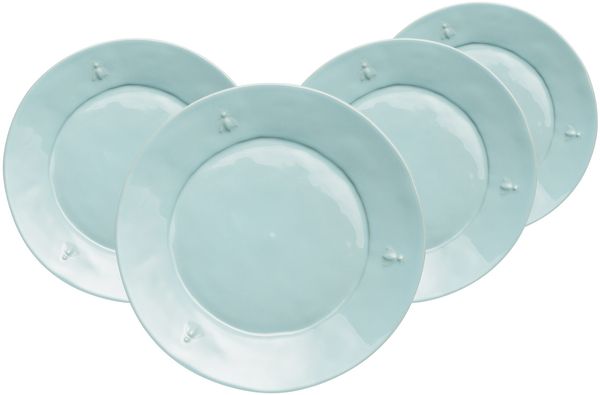 La Rochère Biene Abeille Speiseteller ø 27 cm 4er Set Blau