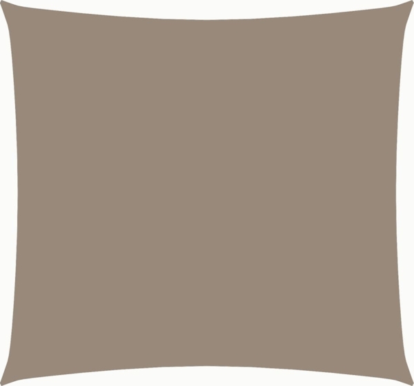 vidaXL Sonnensegel Oxford-Gewebe Quadratisch 4x4 m Taupe 135414