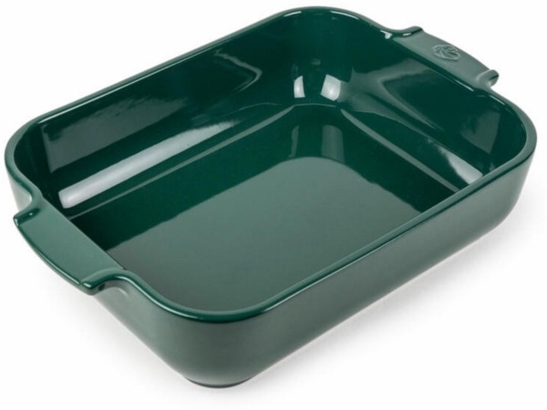 PEUGEOT Auflaufform APPOLIA Keramik 32cm Rechteckig Waldgrün Spülmasch, Keramik, Keramik