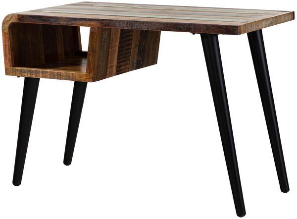 Schreibtisch Altholz 116x59x79 mehrfarbig lackiert SIXTIES #104