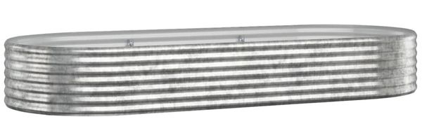 vidaXL Hochbeet Verzinkter Stahl 249x100x36 cm Silbern 318997 Bild 2