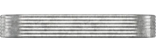 vidaXL Hochbeet Verzinkter Stahl 249x100x36 cm Silbern 318997 Bild 3