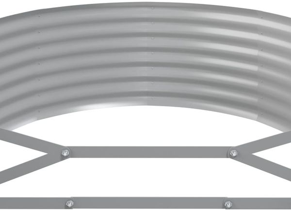vidaXL Hochbeet Verzinkter Stahl 249x100x36 cm Silbern 318997 Bild 5