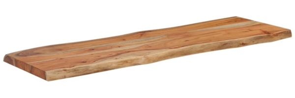 vidaXL Tischplatte 110x40x2,5cm Rechteckig Massivholz Akazie Baumkante 370613