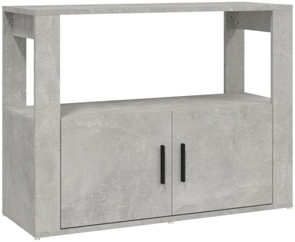Sideboard, Kommode Betongrau 80x30x60 cm Holzwerkstoff j1320p