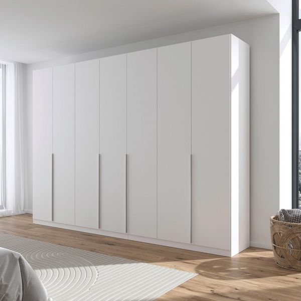rauch Drehtürenschrank Kleiderschrank Schrank Garderobe AGORDO mit Dekor- oder Hochglanzfront (in zwei Griff-Farben) durchdachte Innenausstattung, in 6 Breiten und 2 Höhen MADE IN GERMANY