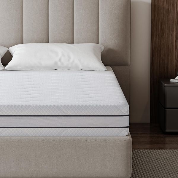 EGO HOME Matratze 140x200 cm Härtegrad H2/H3 7-Zonen Kaltschaummatratze mit Gel Memory Foam, Höhe 16cm Wendematratze, Rollmatratze Erholsamen Schlaf, Rückenschoner, Weicher Bezug, Öko-TEX Zertifiziert