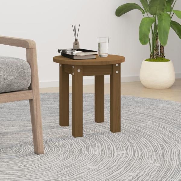 vidaXL Couchtisch Honigbraun Ø 35x35 cm Massivholz Kiefer 822340