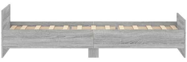 vidaXL Bettgestell Grau Sonoma 100x200 cm Holzwerkstoff 835937 Bild 5