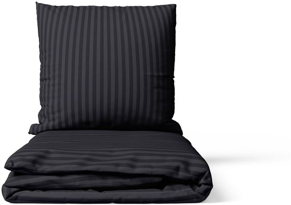 TRENDBUY24 Bettwäsche Bettwäsche Damast Bettwäsche gestreift Hotelbettwäsche Bettbezug, Mikrofaser, 2 teilig, peachfinish Bild 5