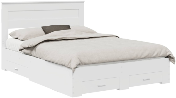 vidaXL Bettrahmen mit Schubladen mit Kopfteil Holzwerkstoff 3409966