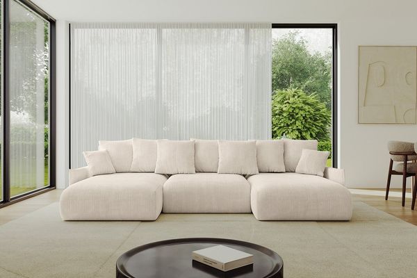 ALTDECOR Wohnlandschaft ONESK-U-v1, Couch mit Schlaffunktion, Wohnzimmer - Ecksofa, Corner Sofa Bett Eckcouch Couch U-Form Schlafcouch Ausziehbar