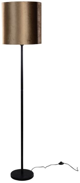 Qazqa Stehlampe Simplo shade, ohne Leuchtmittel, E27, Schwarz, Klassisch / Antik, Stahl, 1-flammig