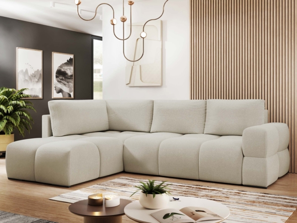 Ecksofa Tawini (Farbe: Artico Sand)