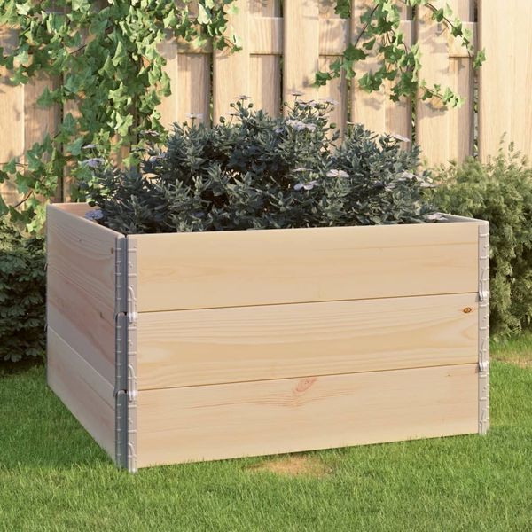 vidaXL Hochbeete 3 Stk. 100x100 cm Kiefer Massivholz 3055169