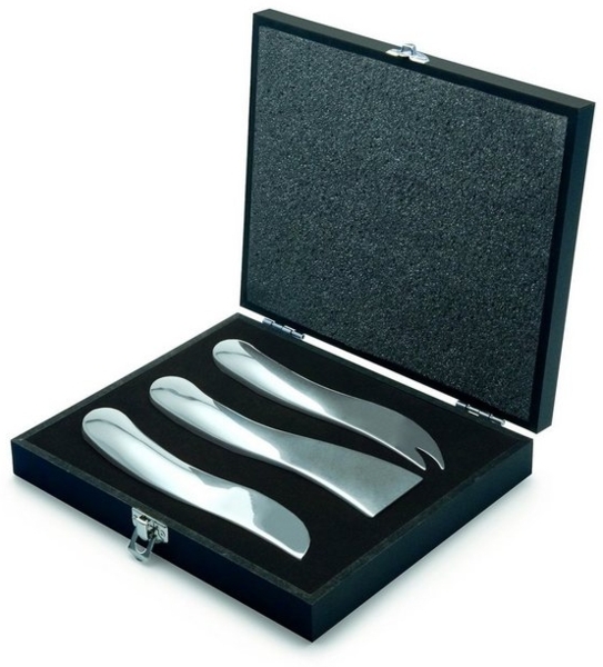 Philippi Käsemesser Wave 3er Set in einer edlen Holzbox Bild 4