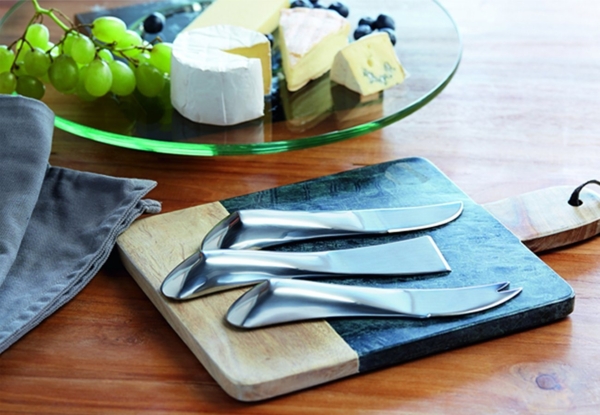 Philippi Käsemesser Wave 3er Set in einer edlen Holzbox Bild 3