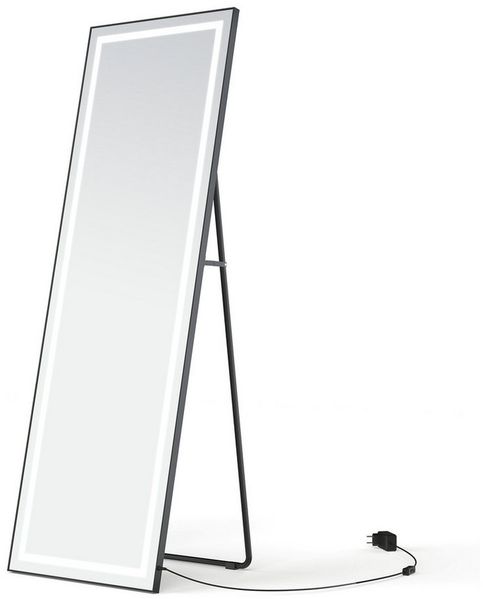 AQUABATOS Standspiegel moderner großer stehender Spiegel Flurspiegel Wandspiegel (Ganzkörperspiegel mit Beleuchtung, 50x150cm)
