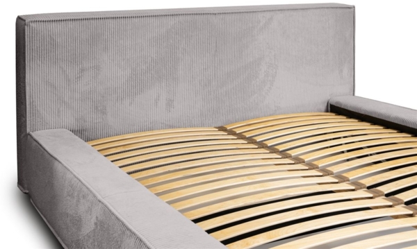 Polsterbett Doppelbett MODESTO 160x200cm in Stoff Lincoln Grau Bild 5