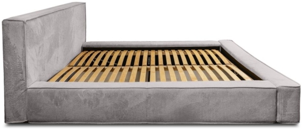 Polsterbett Doppelbett MODESTO 160x200cm in Stoff Lincoln Grau Bild 4