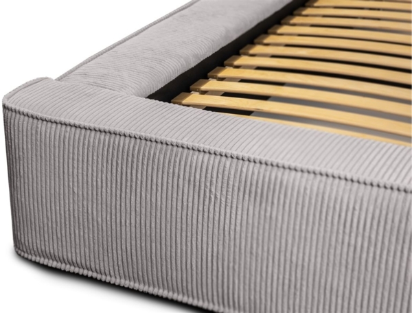 Polsterbett Doppelbett MODESTO 160x200cm in Stoff Lincoln Grau Bild 6