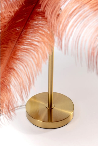 KARE Design Tischleuchte Feather Palm Rusty Red 60cm 54548 Bild 5