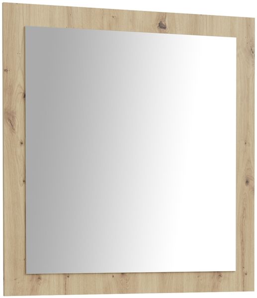 Garderobenspiegel >BACCIO< Spiegel / Artisan Eiche Dekor umrandet - 83x88x1,8cm (BxHxT)