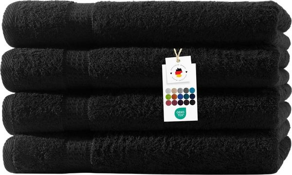 Carpe Sonno Handtuch Set 50x100 cm 100% Baumwolle Handtücher Set 500 g/m2 Frottier Handtuchset, Frottier (Spar-Set, 4-St), Extra Soft & Weich, Saugfähig, Schwer, Atmungsaktiv, schnell trocknend