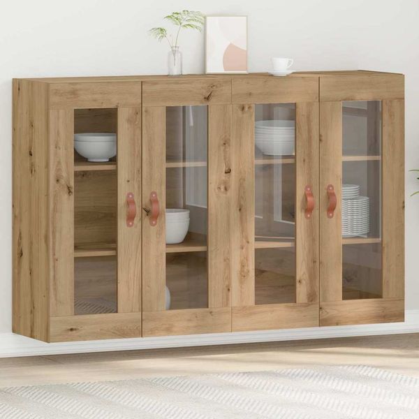 vidaXL Wandschränke 2 pcs Artisan-Eiche 69,5 x 34 x 90 cm 3334300