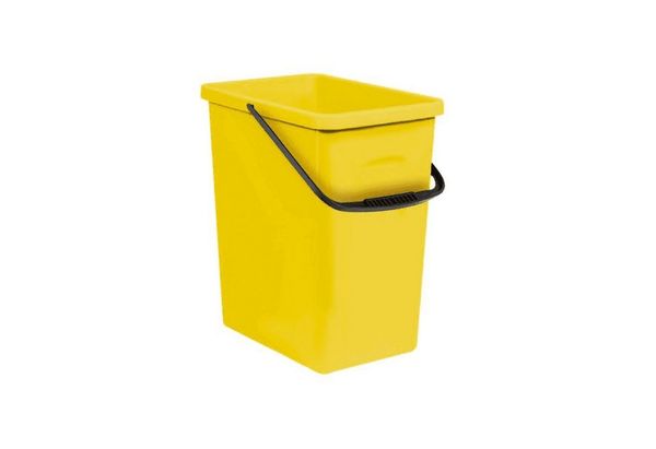 BranQ Mülleimer, mit praktischem Tragegriff, 10 Liter Fassungsvermögen